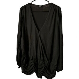 Le Chateau blouse sheer arms